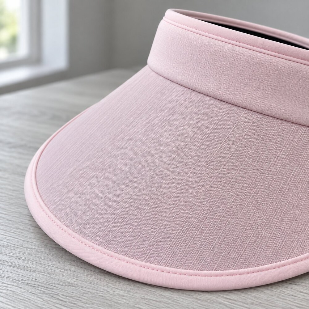 CHANEL Pastel Pink Logo Sun Visor - Picture 6 of 6